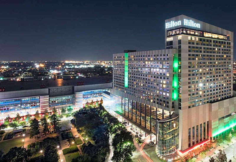 Hilton Americas, Toyota Center hotel,Minute Maid Park hotel, George R. Brown Convention Center, Discovery Green Park