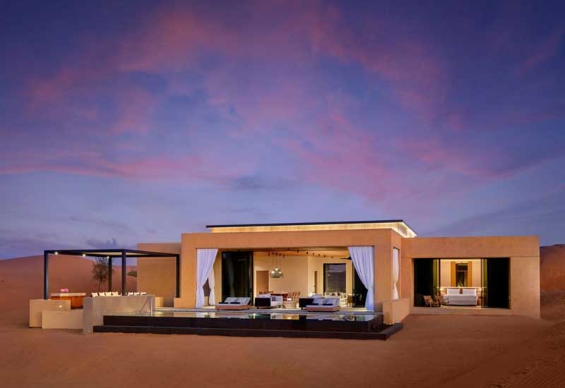 Ritz-Carlton Ras Al Khaimah, Desert luxury resort, Arabian desert retreat, Private villas with pools, Camel treks